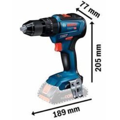 Taladro/Atornillador Bosch GSB 18V-55 medidas