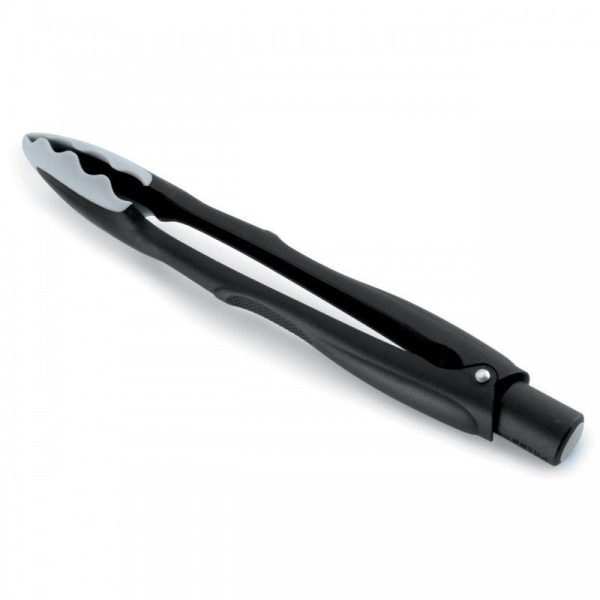 Lacor 62947 - Pinzas de nylon/silicona, 30 cm, negro