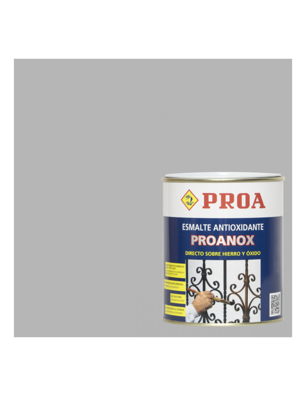 Esmalte proanox directo sobre oxido aluminio ral 9006