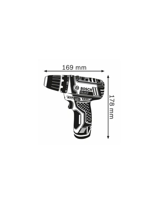 6851 thickbox default Bosch GSR 12V 15 Professional Dimensiones