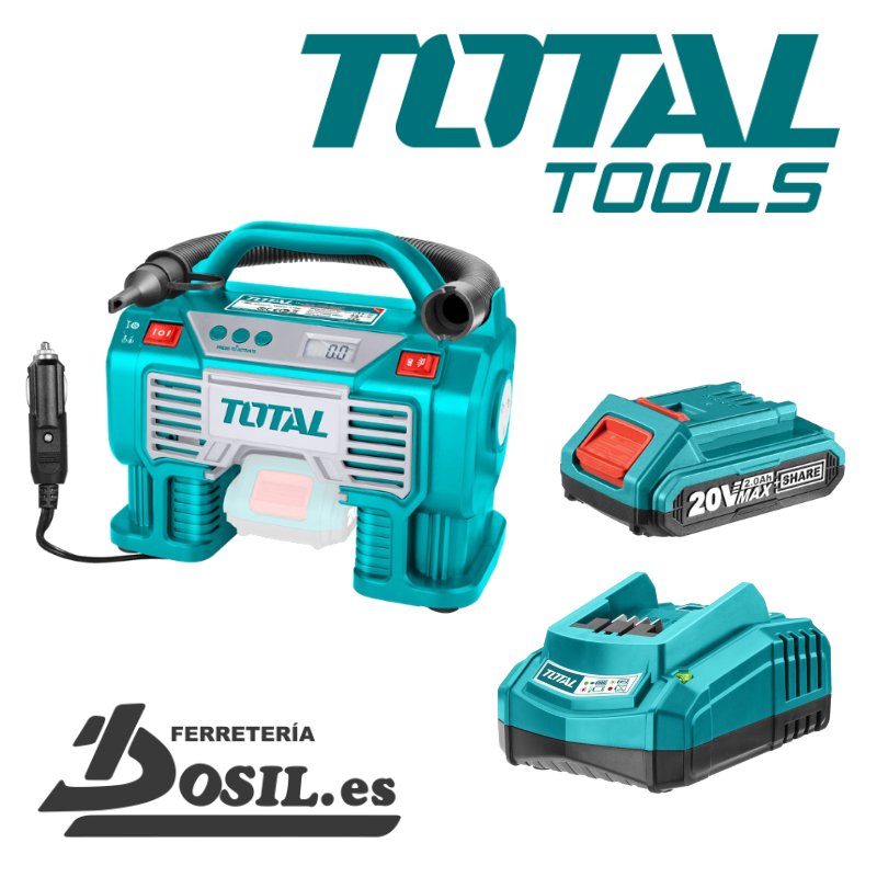 Compresor Aire Total Batería 20V P20S