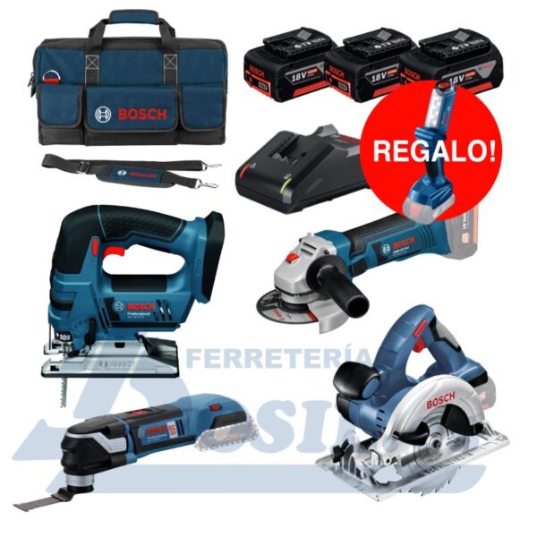 Kit Bosch herramientas de corte a batería