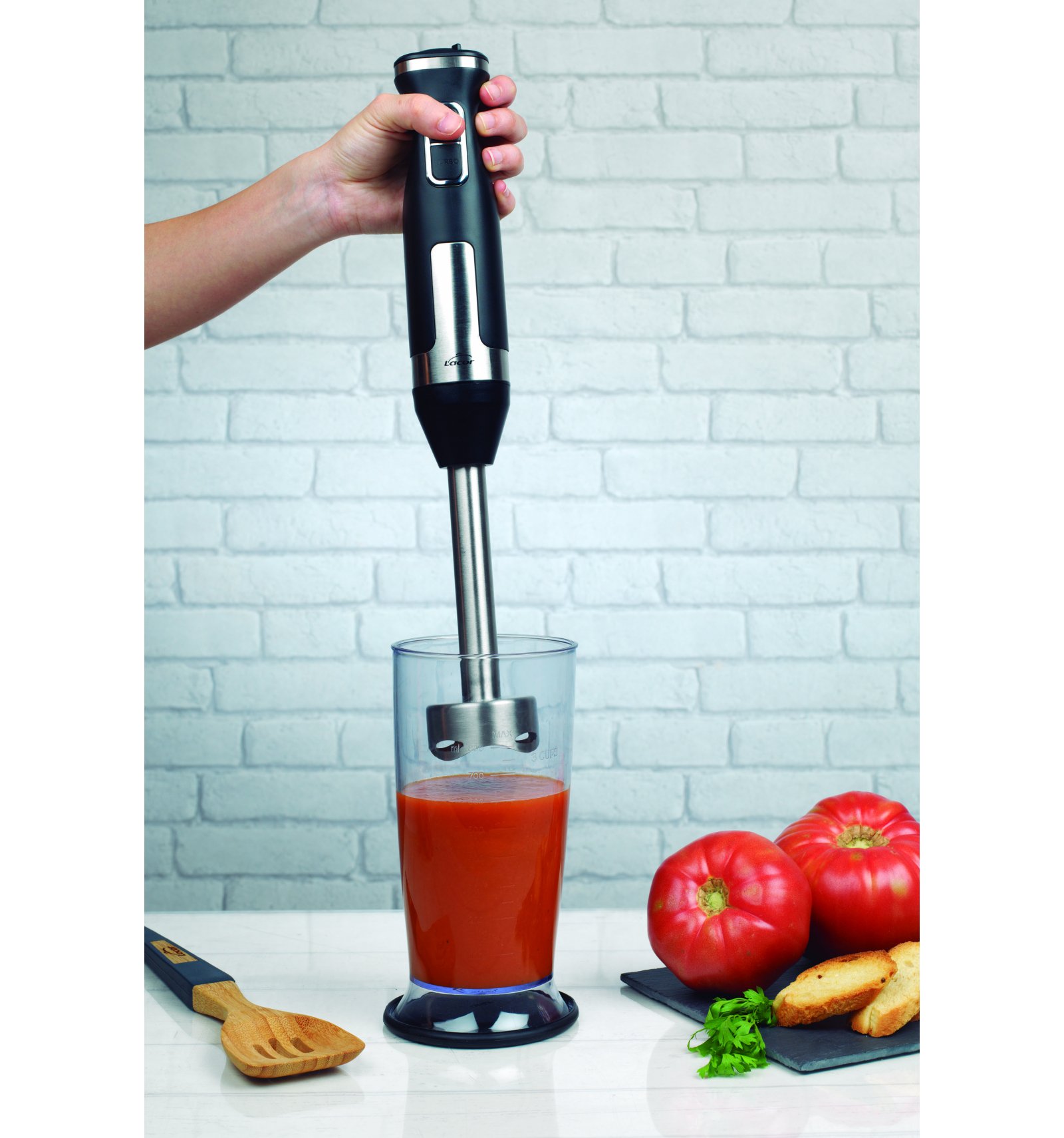 Batidor eléctrico 1000W vaso 800ml Lacor