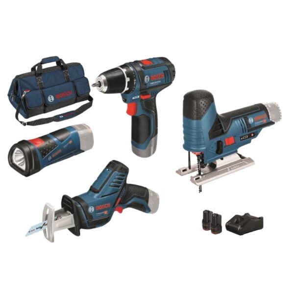 Kit 4 herramientas Bosch 12V