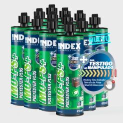 Fijación Química Mortero MO-PS Polyester Sin Estireno - Caja 12 Uds 410 ml