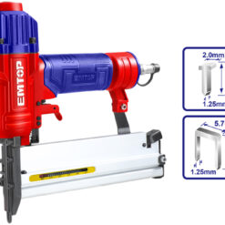 CLAVADORA 2EN1 NEUMATICA EMTOP PARA COMPRESOR 15 50mm INCLUYE GRAPAS Y CLAVOS 53671