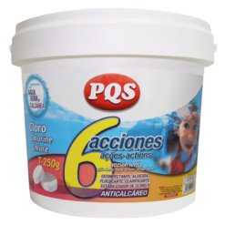 Cloro 6 acciones con antical T-250 G PQS