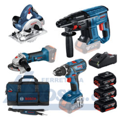 Kit Bosch GSR 18V-28 + GBH 18V-21 + GWS 18V-Li + GKS 18V-Li