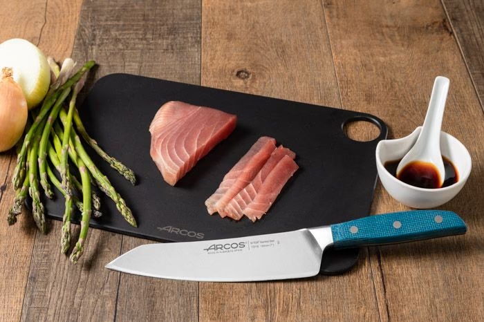 Cuchillo rocking santoku Arcos acero inoxidable Nitrum